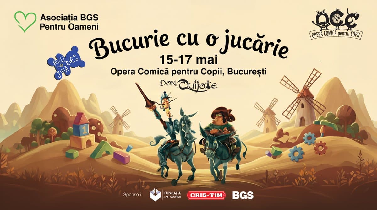 Asociația BGS „Pentru Oameni” lansează a 13-a ediție a campaniei „Bucurie cu o Jucărie”, alături de Opera Comică pentru Copii